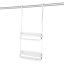 Umbra Flex Shower Caddy - White on the shower rail