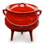 LK's Enamel Size 2 Potjie Pot - Red