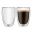 Humble & Mash Double Walled Latte Glasses, Set of 2 with a latte