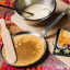 De Buyer Mineral B Crepe Pan, 24cm with pan cakes