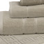 Terry Lustre 525gsm Bath Sheet - Brown Stone detail