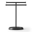 Umbra Palm Double Hand Towel Holder - Black Front View 