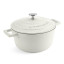 MasterClass Cast Aluminium 2.5L Casserole Pot, 20cm - Cream
