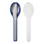 Mepal Ellipse 3 Piece Cutlery Set & Case - Vivid Blue