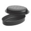 MasterClass Non-Stick Covered Oval Roasting Pan, 27cm