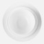 Yuppiechef Porcelain Coupe Side Plate, 20cm top view and size