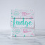 The Counter White Chocolate Fudge, 140g stack