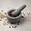 Humble & Mash Granite Pestle & Mortar, 12cm on the table