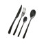 Nicolson Russell Buddha Black Cutlery Set, 16 piece