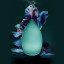 Aura Iridescent Ultrasonic Diffuser, turquoise