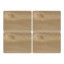 Creative Tops Naturals Rectangular Oak Veneer Placemats, Set of 4 angle