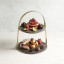 KitchenCraft Artesa Two Tier Brass Cake Stand