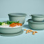 Mepal Cirqula Shallow Multi Bowl, 1.25L - Nordic Sage with food on the table