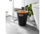 Umbra Woodrow Two-Tone Plywood Bin, black, bathroom lifestyle