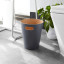 Umbra Woodrow Two-Tone Plywood Bin, 7.5L - Charcoal