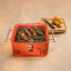 Everdure by Heston Blumenthal Cube Charcoal Portable Braai - Orange with meat