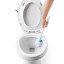 OXO Good Grips Toilet Brush with Rim Cleaner, in use
