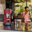 DeLonghi Dedica Pump Manual Espresso Coffee Machine, EC685 - Matte Red