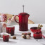 Le Creuset Coffee Press, 1L - Cerise on the table