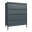 Popstrukt Bon Bon Chest of Drawers - Dark Flint