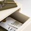 Popstrukt Bon-Bon Chest of Drawers - Soft White in the living room