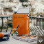Fieldbar Drinks Cooler Box, 10L - Orchard Orange  on table