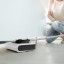 Karcher KB5 Cordless Electric Broom under a couch