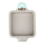 Kitchen Inspire Silicone Square Cake Pan, 1.3L - Rock gray packaging angle