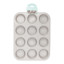 Kitchen Inspire 12-Cup Silicone Muffin Pan - Rock gray packaging
