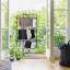 Leifheit Classic 270 Tower Laundry Dryer - Black on the balcony