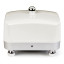 Alfille Temperature Controlled Butter Dish, Silver with white
