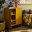 Popstrukt Sugar Cube Storage Cabinet - Honey with books