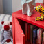 Popstrukt Sugar Cube Storage Cabinet - Red Polka 