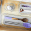 Madesmart Clear Soft-Grip Storage Bins in use