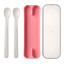 Mepal MioÂ 2 Piece Feeding Spoon Set, Deep Pink