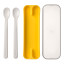 Mepal MioÂ 2 Piece Feeding Spoon Set, Yellow