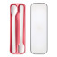 Mepal MioÂ 2 Piece Feeding Spoon Set, Deep Pink