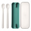 Mepal MioÂ 2 Piece Feeding Spoon Set, Deep Turquoise