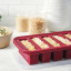 Souper Cubes Souper Cubes 1/2 Cup Tray w Lid, Cranberry - Cranberry with food
