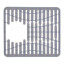 OXO Good Grips Small Silicone Sink Mat with left side removed