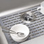 OXO Good Grips Small Silicone Sink Mat in use