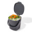 Filled OXO Good Grips Easy-Clean Compost Bin Charcoal - 2.83 L open