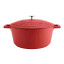 MasterClass Cast Aluminium 5L Casserole Pot, 28cm - Red angle