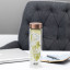 Built Tiempo Insulated Glass Water Bottle, 450ml - Rose Gold