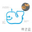 Tovolo Silicone Breakfast Shaper - Whale