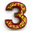 Number 3 Cake shape using Lekue Creative Pastry Number 3 Cake Mould