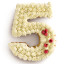 Number 5 Cake shape using Lekue Creative Pastry Number 5 Cake Mould