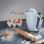 Smeg Retro Style Hand Mixer - Pastel blue in use 
