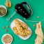 Smeg Retro Style Hand Mixer - Glossy black in use 