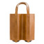 Zemp Picnic Double Wine Carrier - Waxy Tan back view